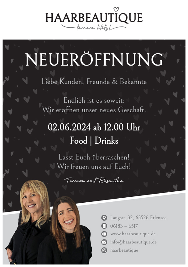 Wir feiern Neueröffnung